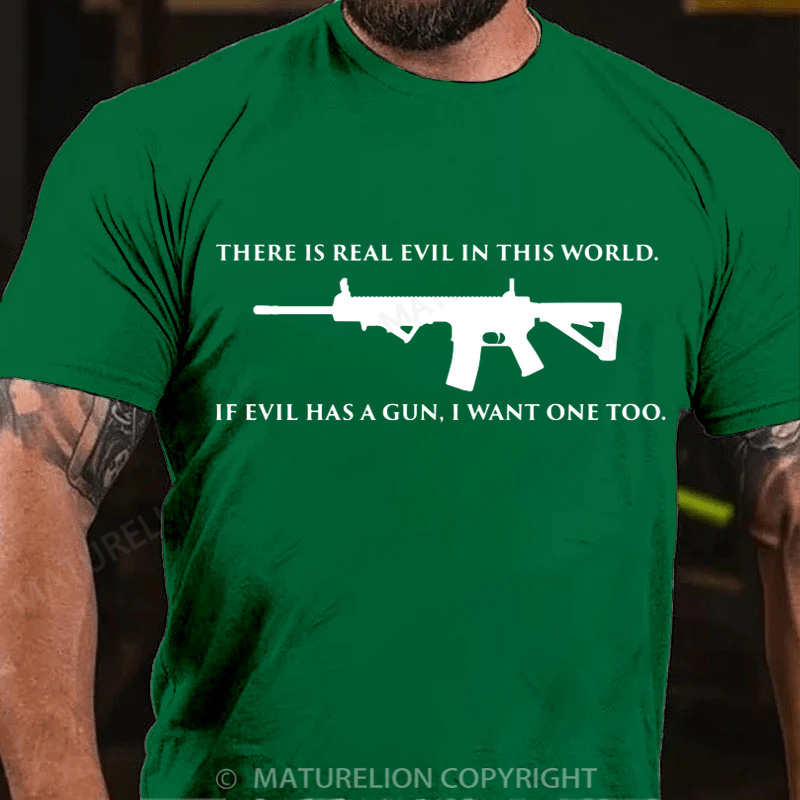 Maturelion Men's T-Shirt Second Amendment Cotton T-Shirt