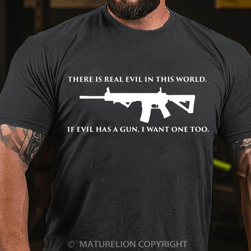 Maturelion Men's T-Shirt Second Amendment Cotton T-Shirt