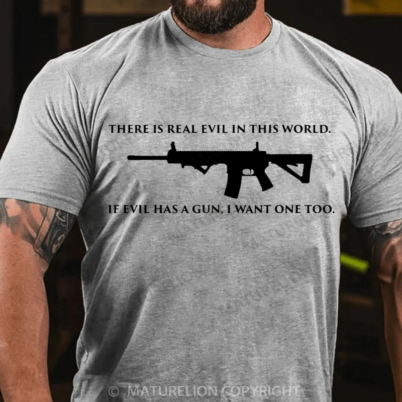 Maturelion Men's T-Shirt Second Amendment Cotton T-Shirt