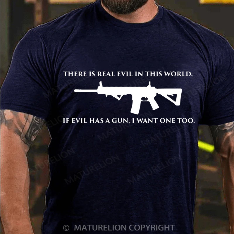 Maturelion Men's T-Shirt Second Amendment Cotton T-Shirt