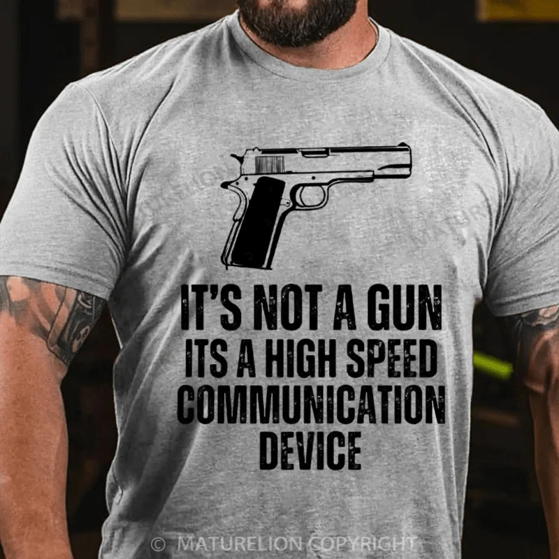 Maturelion Men's T-Shirt It's Not A Gun Cotton T-Shirt