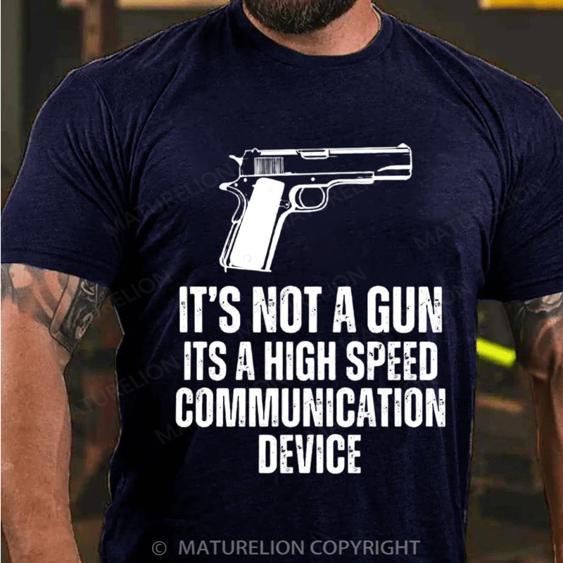 Maturelion Men's T-Shirt It's Not A Gun Cotton T-Shirt