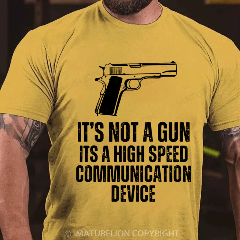 Maturelion Men's T-Shirt It's Not A Gun Cotton T-Shirt