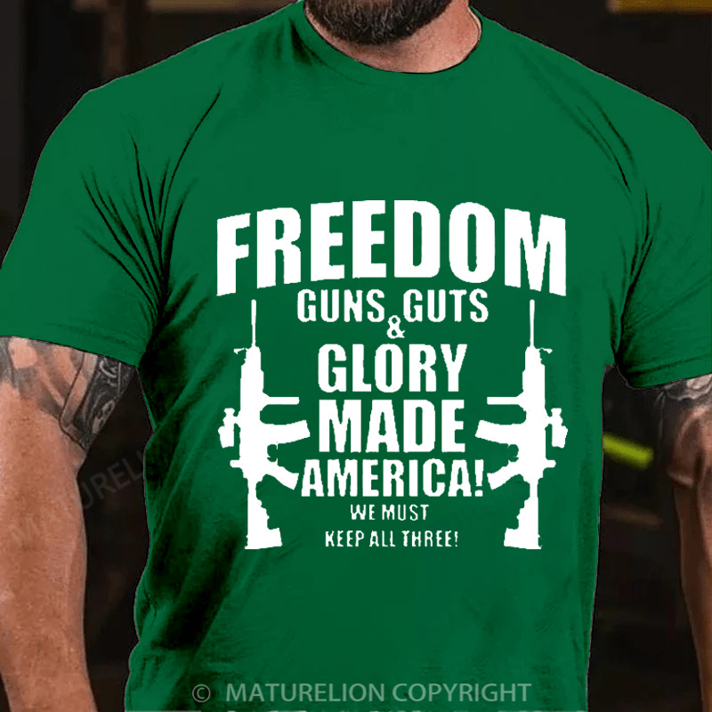 Maturelion Men's T-Shirt Gun Rights Cotton T-Shirt