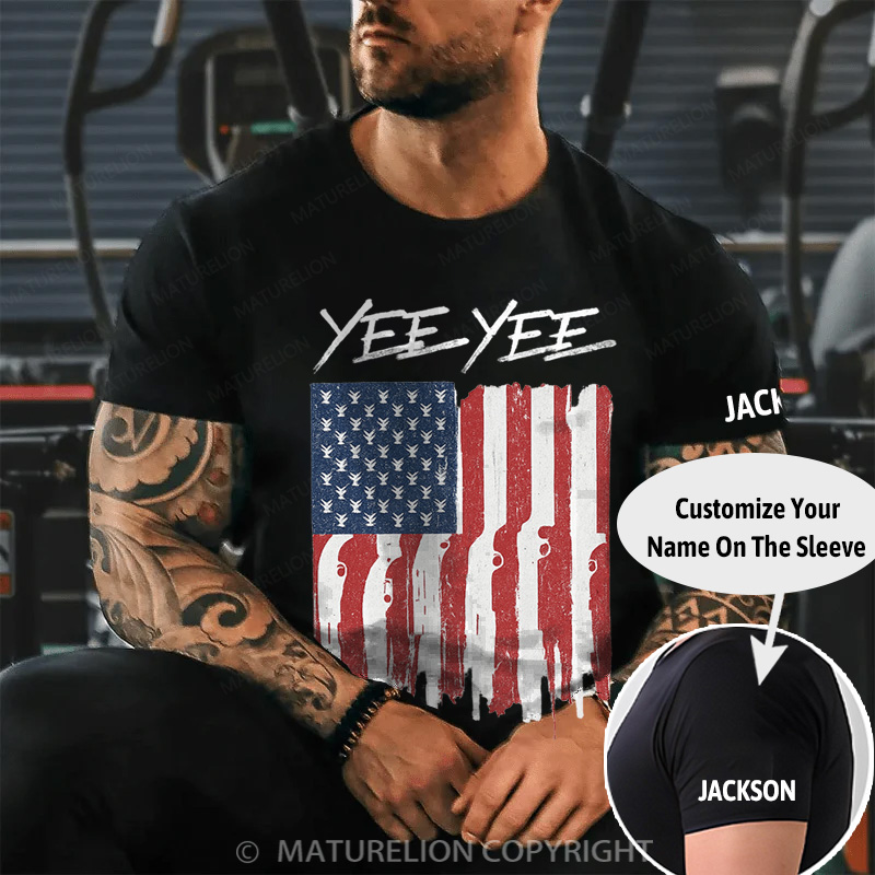 Maturelion Men's T-Shirt Patriot Cotton T-Shirt