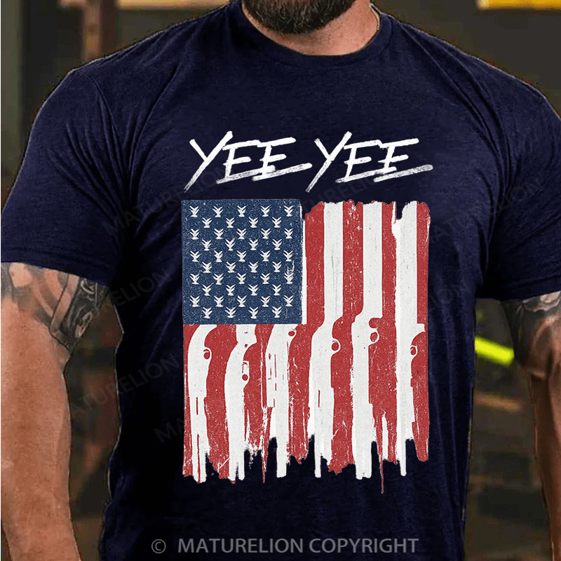 Maturelion Men's T-Shirt Patriot Cotton T-Shirt