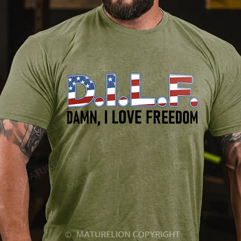 Maturelion Men's T-Shirt D.I.L.F. Cotton T-Shirt