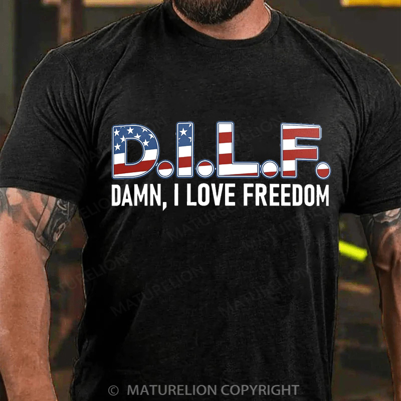 Maturelion Men's T-Shirt D.I.L.F. Cotton T-Shirt