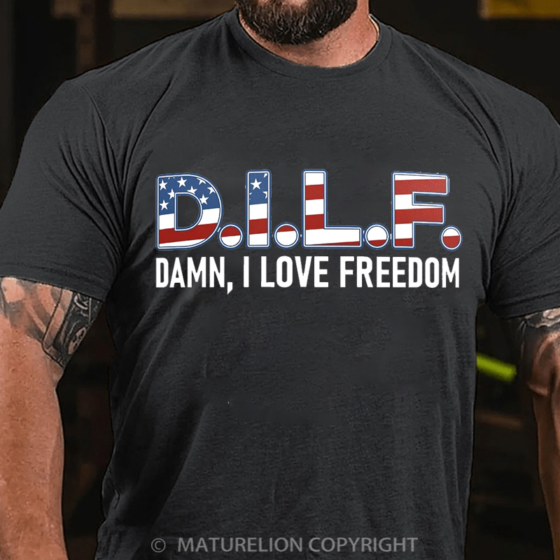 Maturelion Men's T-Shirt D.I.L.F. Cotton T-Shirt