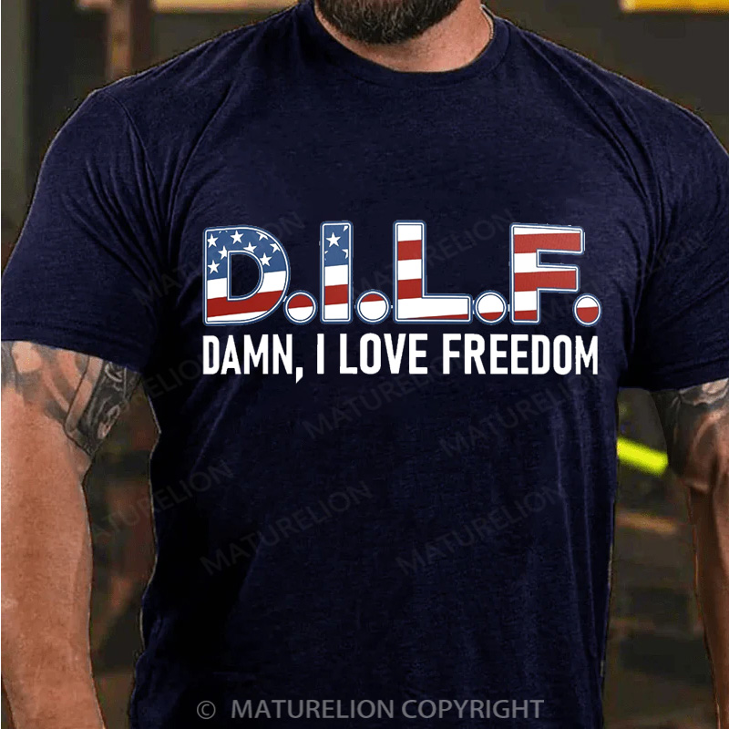 Maturelion Men's T-Shirt D.I.L.F. Cotton T-Shirt