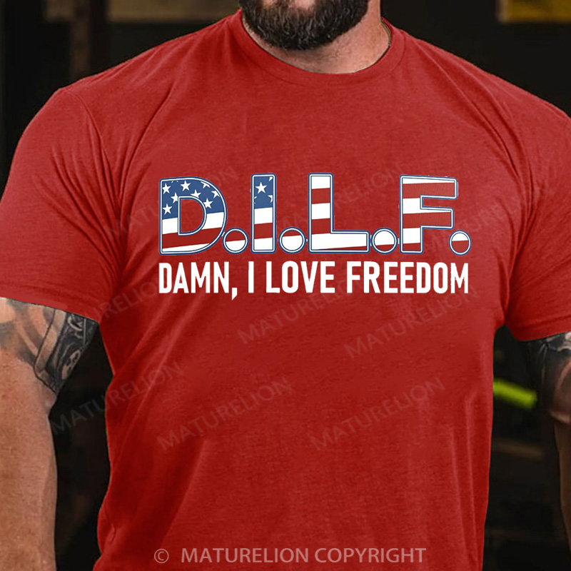 Maturelion Men's T-Shirt D.I.L.F. Cotton T-Shirt