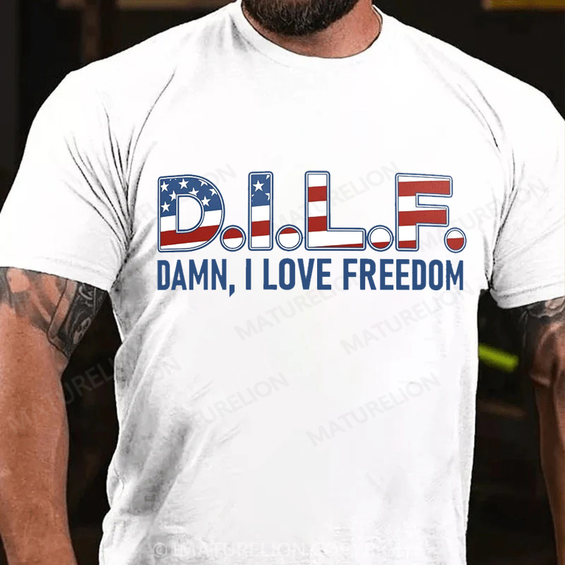 Maturelion Men's T-Shirt D.I.L.F. Cotton T-Shirt