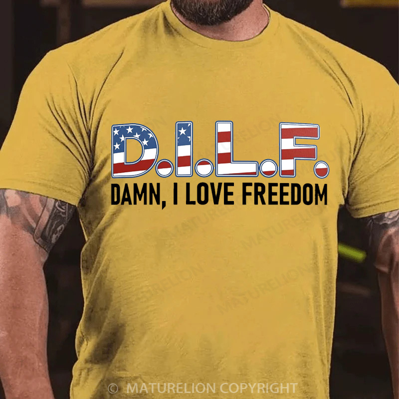 Maturelion Men's T-Shirt D.I.L.F. Cotton T-Shirt