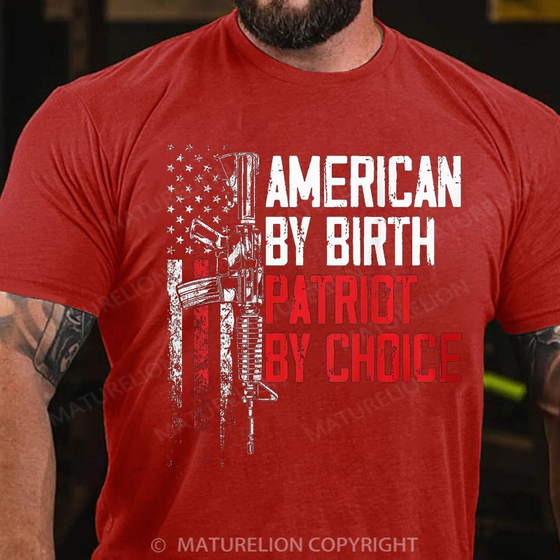 Maturelion Men's T-Shirt American Patriot Cotton T-Shirt