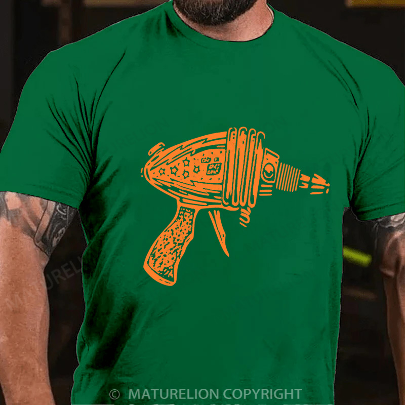 Maturelion Men's T-Shirt Ray Gun Cotton T-Shirt