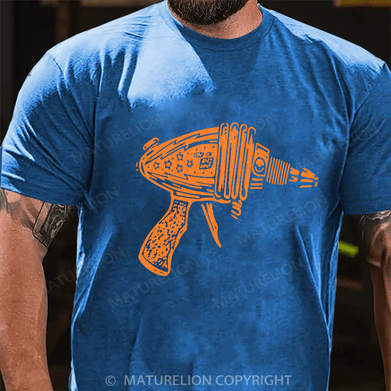 Maturelion Men's T-Shirt Ray Gun Cotton T-Shirt
