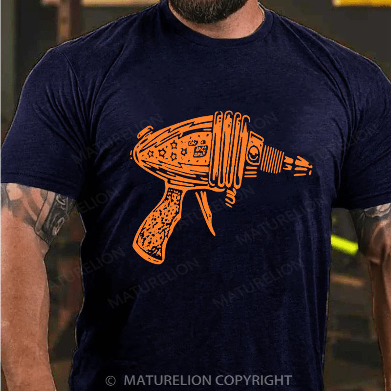 Maturelion Men's T-Shirt Ray Gun Cotton T-Shirt