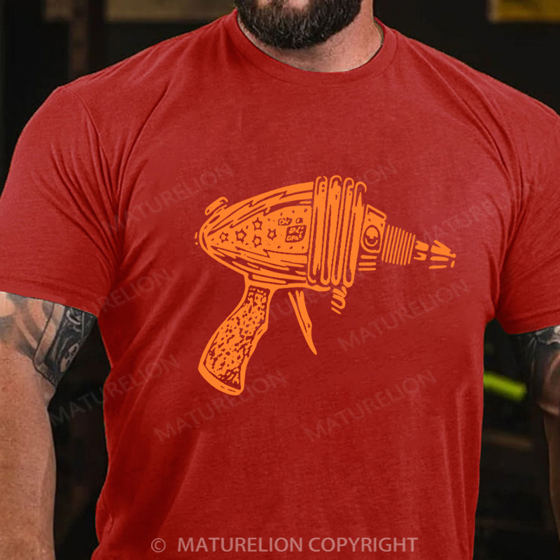 Maturelion Men's T-Shirt Ray Gun Cotton T-Shirt