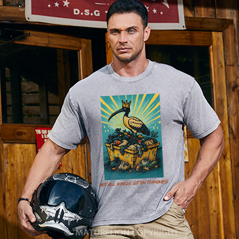 Maturelion Australia T-Shirt Not All Kings Sit on Thrones Cotton T-Shirt