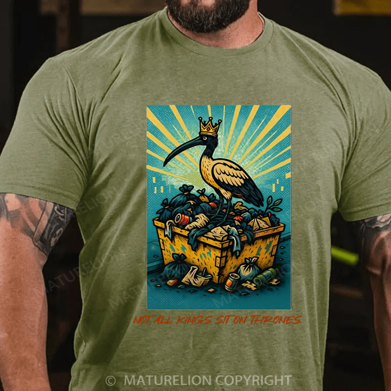 Maturelion Australia T-Shirt Not All Kings Sit on Thrones Cotton T-Shirt
