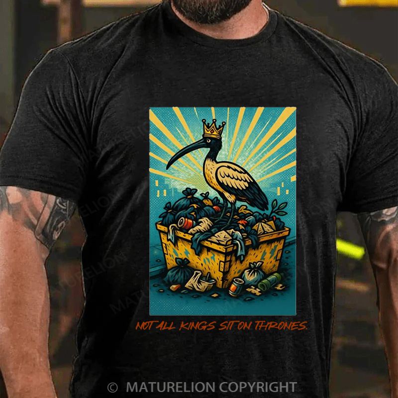 Maturelion Australia T-Shirt Not All Kings Sit on Thrones Cotton T-Shirt