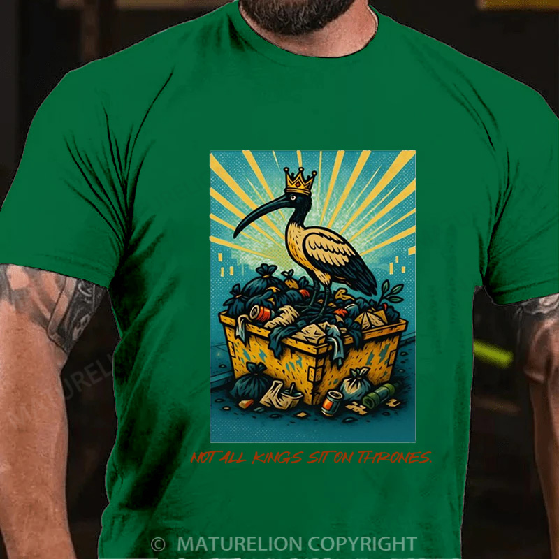 Maturelion Australia T-Shirt Not All Kings Sit on Thrones Cotton T-Shirt