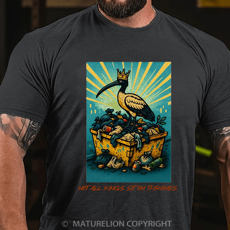 Maturelion Australia T-Shirt Not All Kings Sit on Thrones Cotton T-Shirt