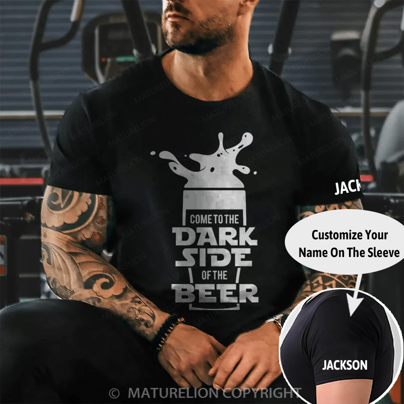 Maturelion Men's T-Shirt Dark Side Oversized Cotton T-Shirt