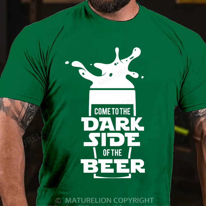 Maturelion Men's T-Shirt Dark Side Oversized Cotton T-Shirt