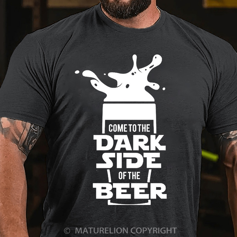 Maturelion Men's T-Shirt Dark Side Oversized Cotton T-Shirt