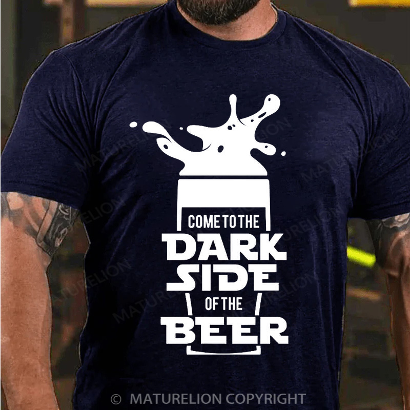 Maturelion Men's T-Shirt Dark Side Oversized Cotton T-Shirt