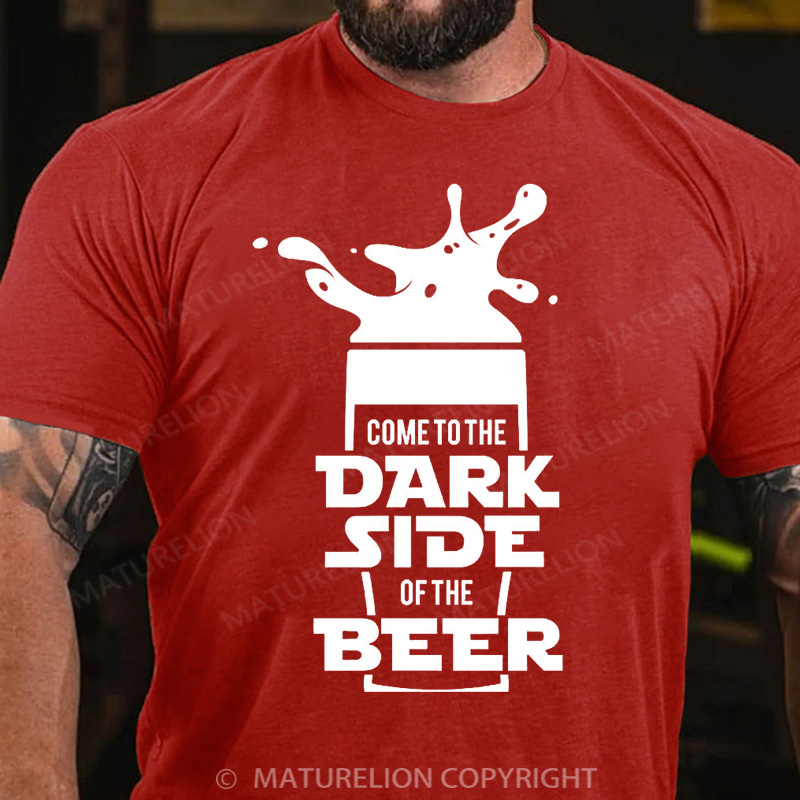 Maturelion Men's T-Shirt Dark Side Oversized Cotton T-Shirt