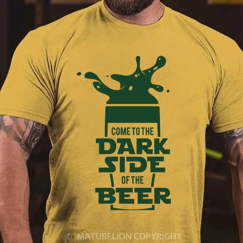 Maturelion Men's T-Shirt Dark Side Oversized Cotton T-Shirt