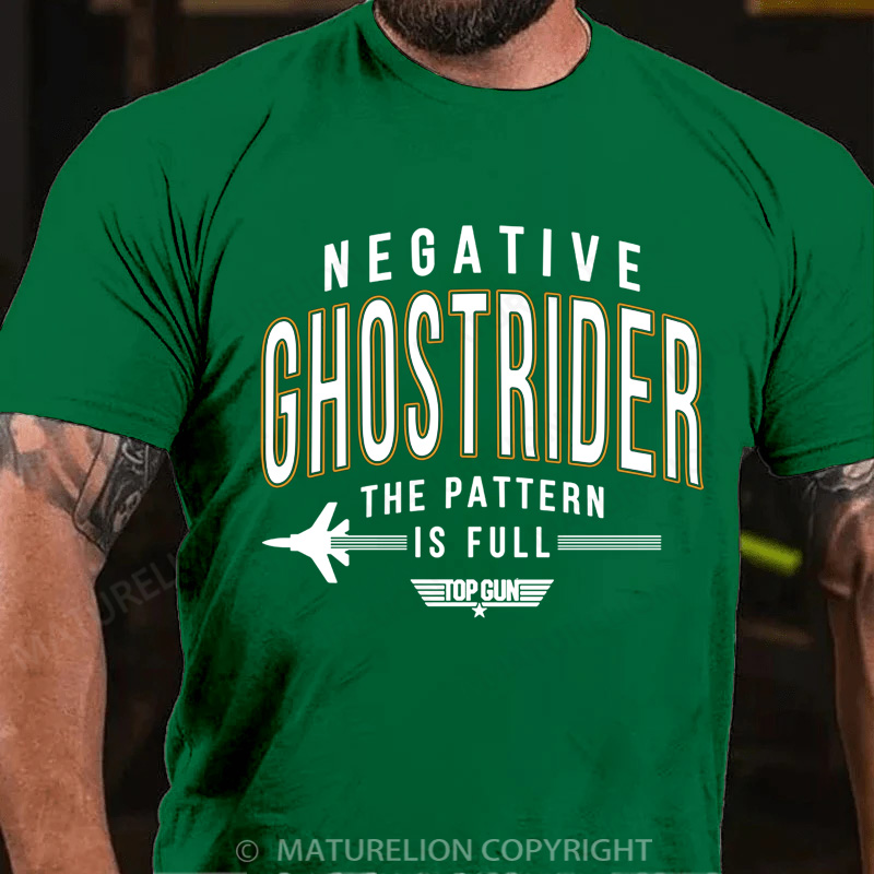 Maturelion Men's T-Shirt Negative Ghost Rider the Pattern Is Full Graphic Cotton T-Shirt