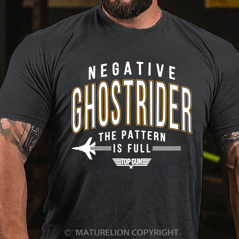 Maturelion Men's T-Shirt Negative Ghost Rider the Pattern Is Full Graphic Cotton T-Shirt