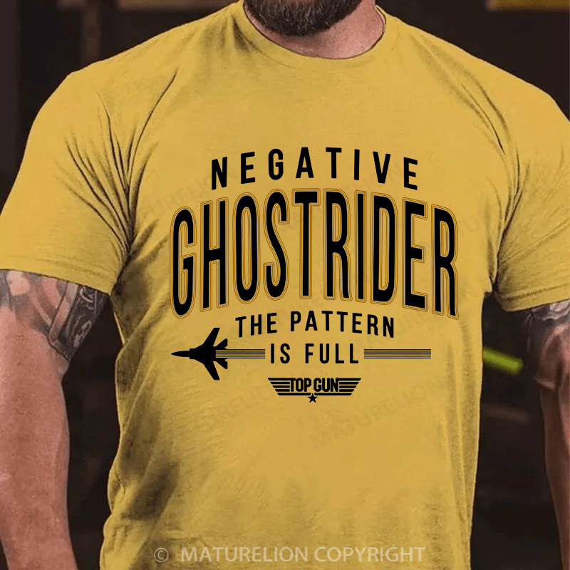 Maturelion Men's T-Shirt Negative Ghost Rider the Pattern Is Full Graphic Cotton T-Shirt