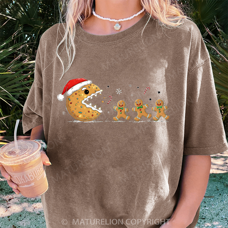 Maturelion Women's T-Shirt Cookie DTG Washed T-Shirt