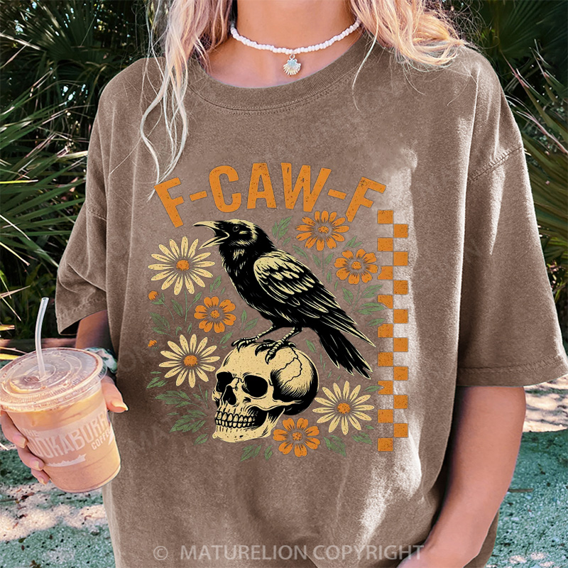 Maturelion Women's T-shirt F-CAW-F DTG Washed T-shirt