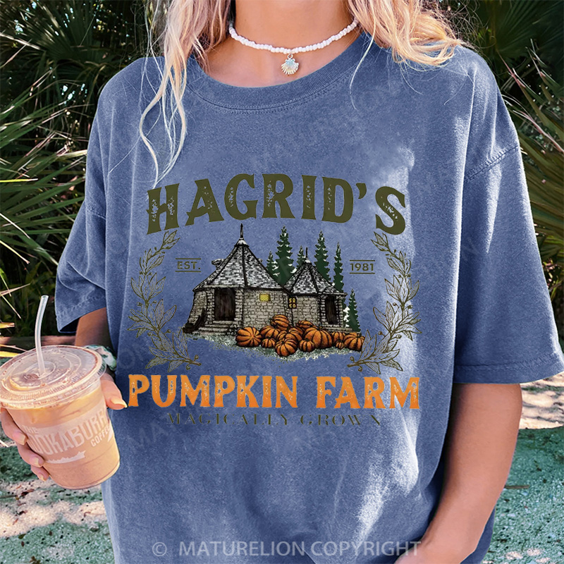 Maturelion Women's T-shirt Fall Wizard DTG Washed T-shirt