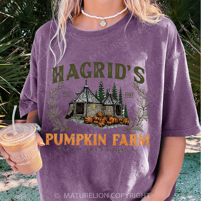 Maturelion Women's T-shirt Fall Wizard DTG Washed T-shirt