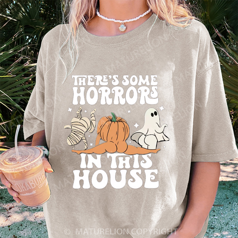 Maturelion Women's T-shirt There Is Some Horrors DTG Washed T-shirt