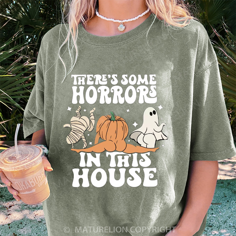 Maturelion Women's T-shirt There Is Some Horrors DTG Washed T-shirt