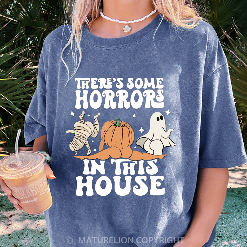 Maturelion Women's T-shirt There Is Some Horrors DTG Washed T-shirt