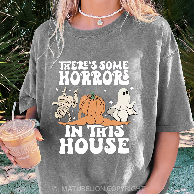 Maturelion Women's T-shirt There Is Some Horrors DTG Washed T-shirt
