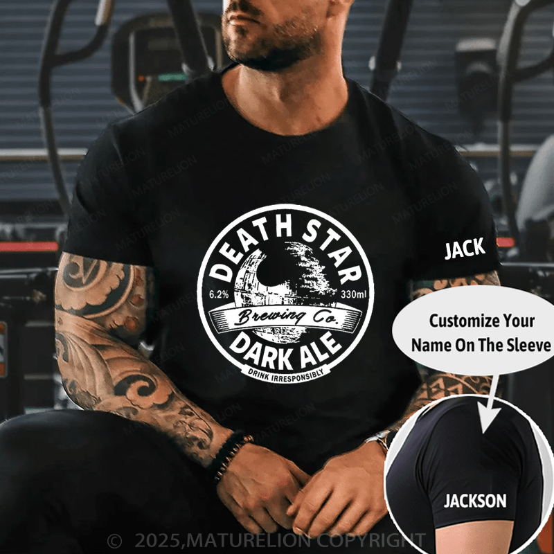 Maturelion Men's T-Shirt Dark Ale T-Shirt (Free Customization)