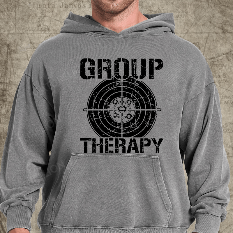 Maturelion Group Therapy Men's Vintage Washed Custom Hoodie