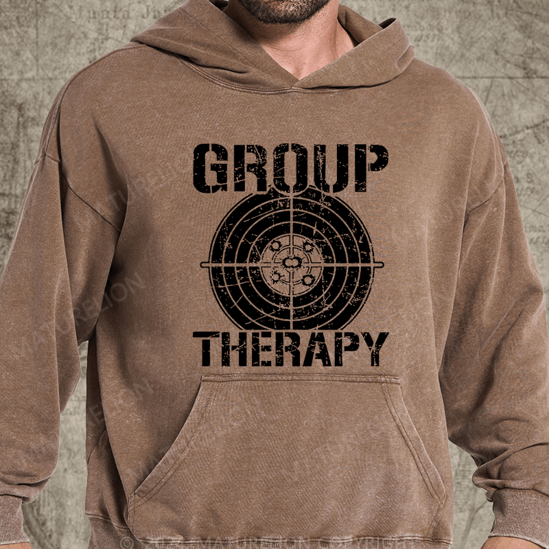 Maturelion Group Therapy Men's Vintage Washed Custom Hoodie