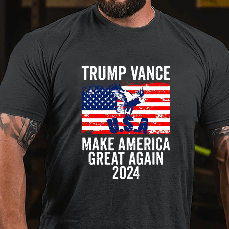 Maturelion Vance Make America Great Again 2024 Cotton T-Shirt