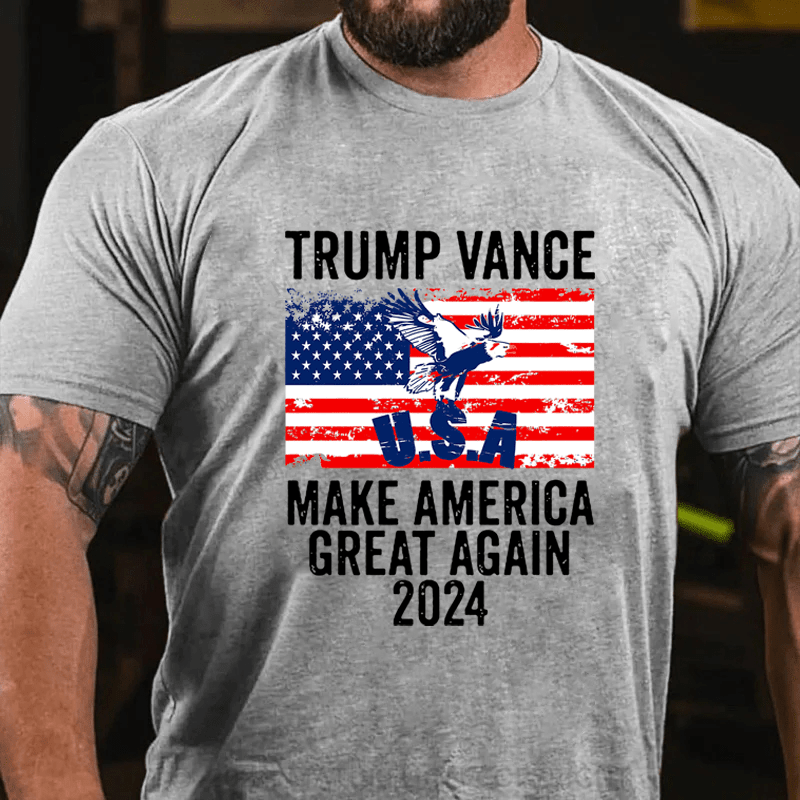 Maturelion Vance Make America Great Again 2024 Cotton T-Shirt