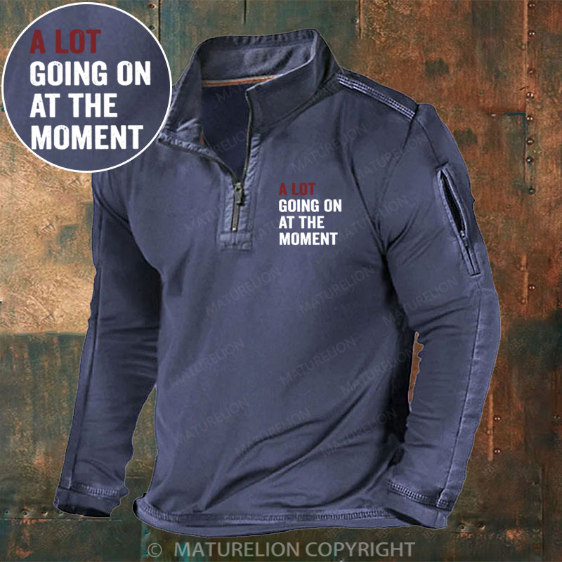 Maturelion Men's Henley Shirt A Lot Going On At The Moment Henley Shirt